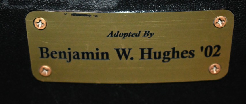 Auditorium seat plaque