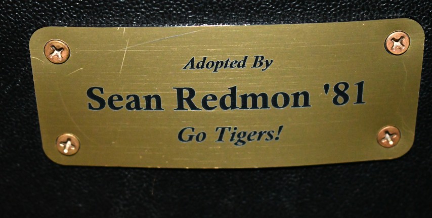 Auditorium seat plaque