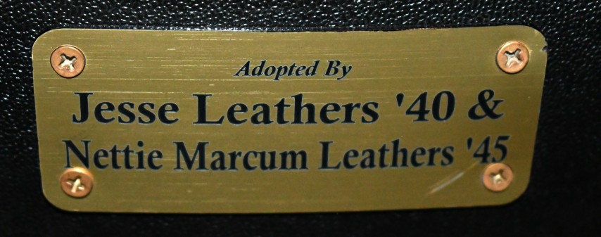 Auditorium seat plaque
