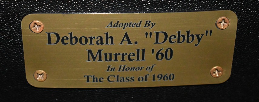 Auditorium seat plaque