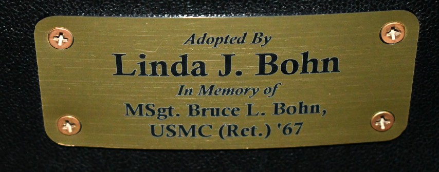 Auditorium seat plaque