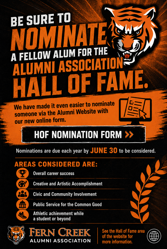 Nominate a fellow alum for the Alumni Association Hall of Fame